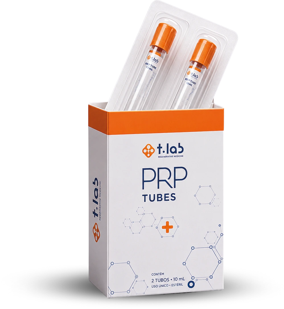 Caixa T-LAB PRP Tubes com duas unidades